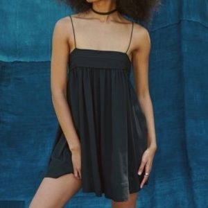 Abercrombie and Fitch Black Mini Shift Dress Size Large